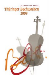 Flyer "Thüringer Bachwoche 2009"