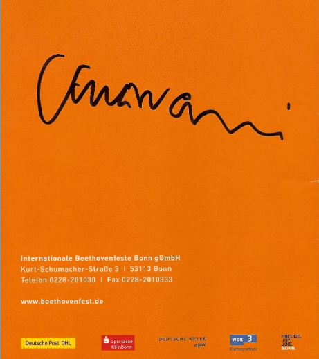 Original-Autogramm von Sir J.E. Gardiner, Bonn