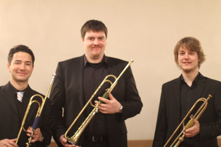 Die Bläsergruppe aus Detmold mit Natur-Trompeten