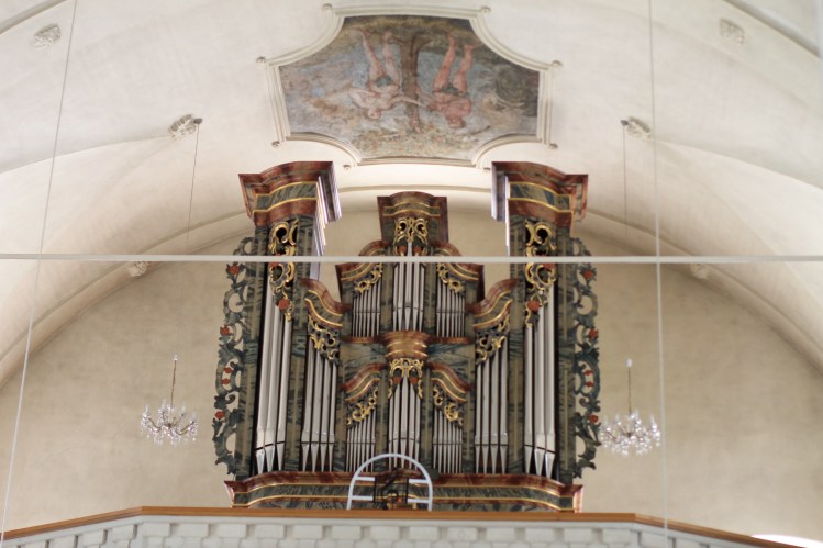 Orgel in der Katholischen St. Michaels Kirche Stalden (Wallis-Schweiz)