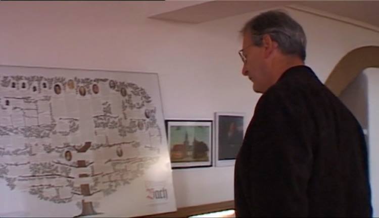 J.E. Gardiner in Wechmar St. Bartholomäuskirche Ansicht Stammbaum der Bache