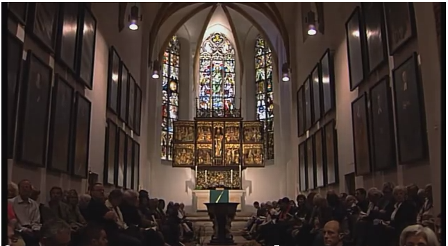 Altarraum in der Bach-Kirche St. Thomas in Leipzig