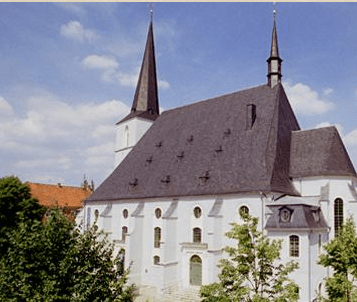 Herderkirche in Weimar. In der Herder Kirche wurden sieben Kinder Johann Sebastian Bachs getauft.