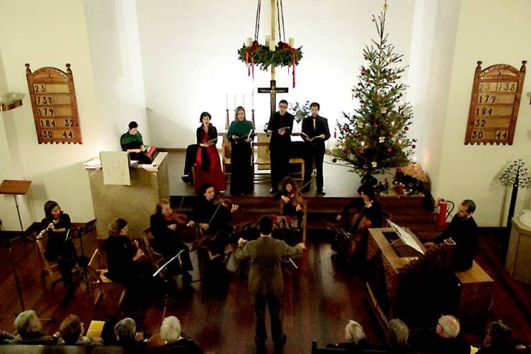 Església Evangèlica de parla Alemanya - Carrer Brusi 94 in  Barcelona. Weihnachts-Konzert von BMZ "BACH ZUM MITSINGEN"