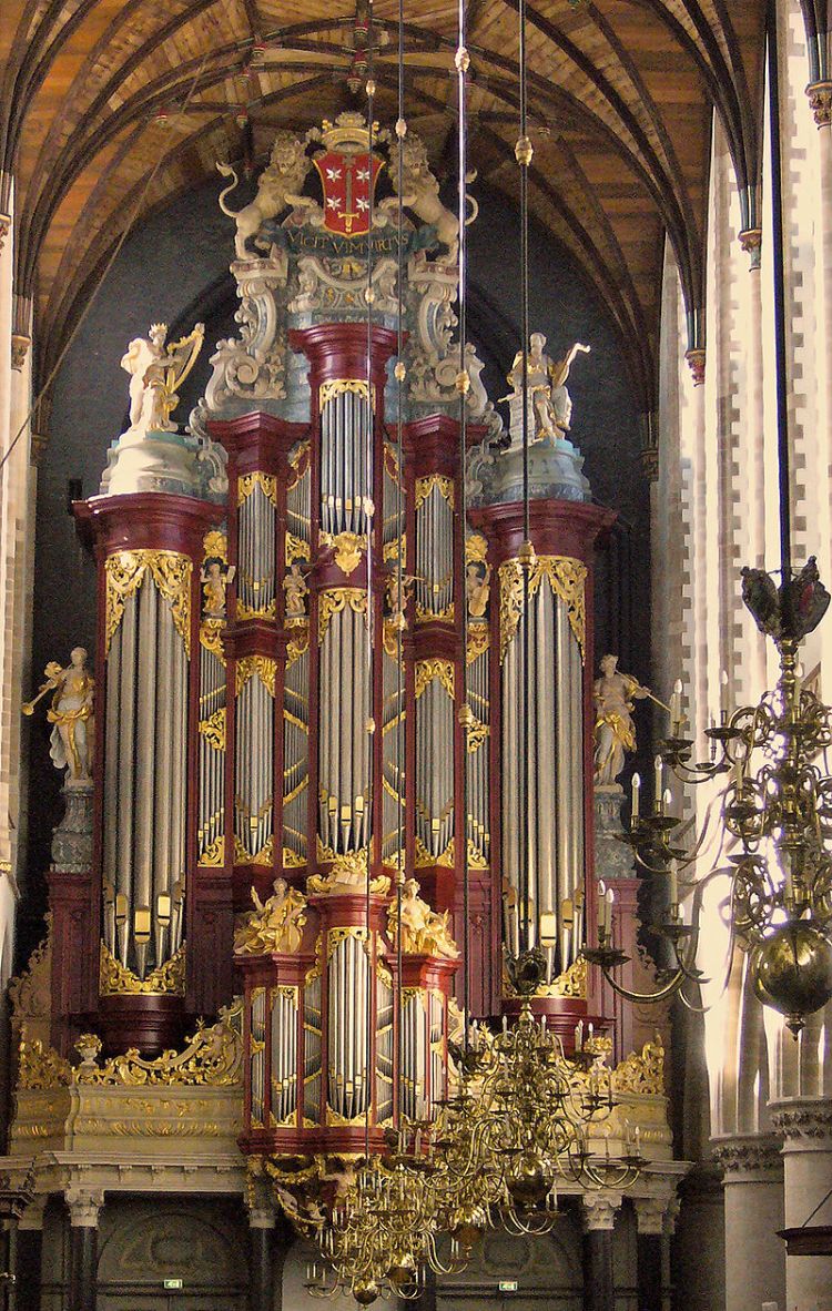 The Müller-Orgel in The Grote Kerk or St.-Bavokerk in Haarlem.